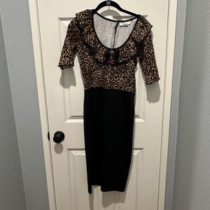 Deadly Dames by Micheline Pitt leopard skull dress